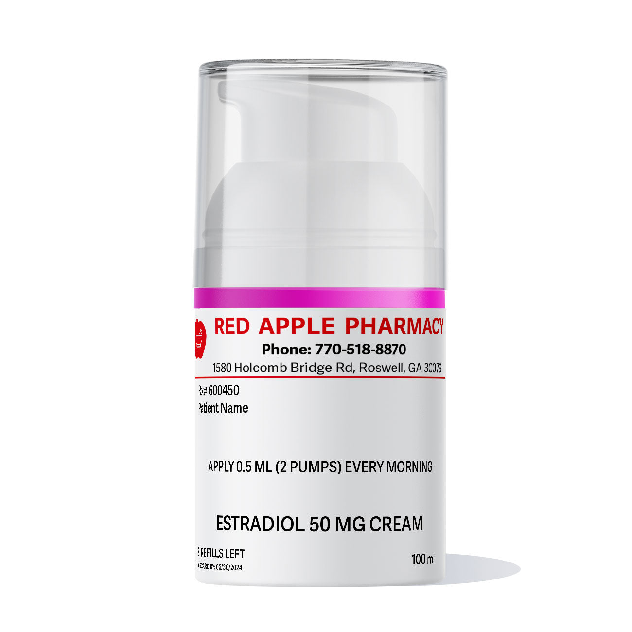 Estradiol Cream. (All strengths)
